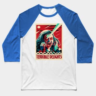 Terrible Delights Laser Freak Out Baseball T-Shirt